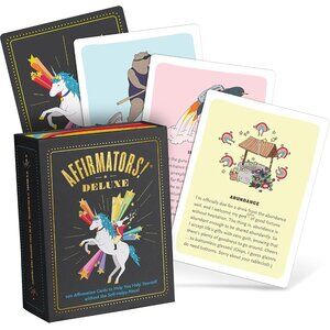 3/$77❤️Knock Knock Affirmators! Deluxe Deck Affirmation Cards Daily Inspiration